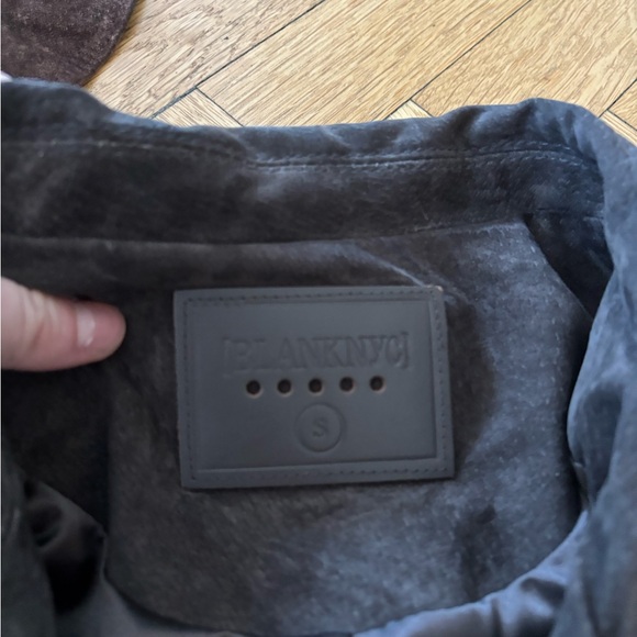 Blank NYC Dark Brown Suede Biker Jacket - Picture 2 of 4